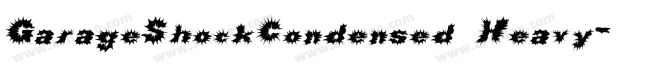 GarageShockCondensed Heavy字体转换